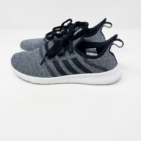 Adidas Womens 6 Black Gray Cloudfoam Pure 2.0 Running Shoes Sneakers Athletic - Picture 8 of 11